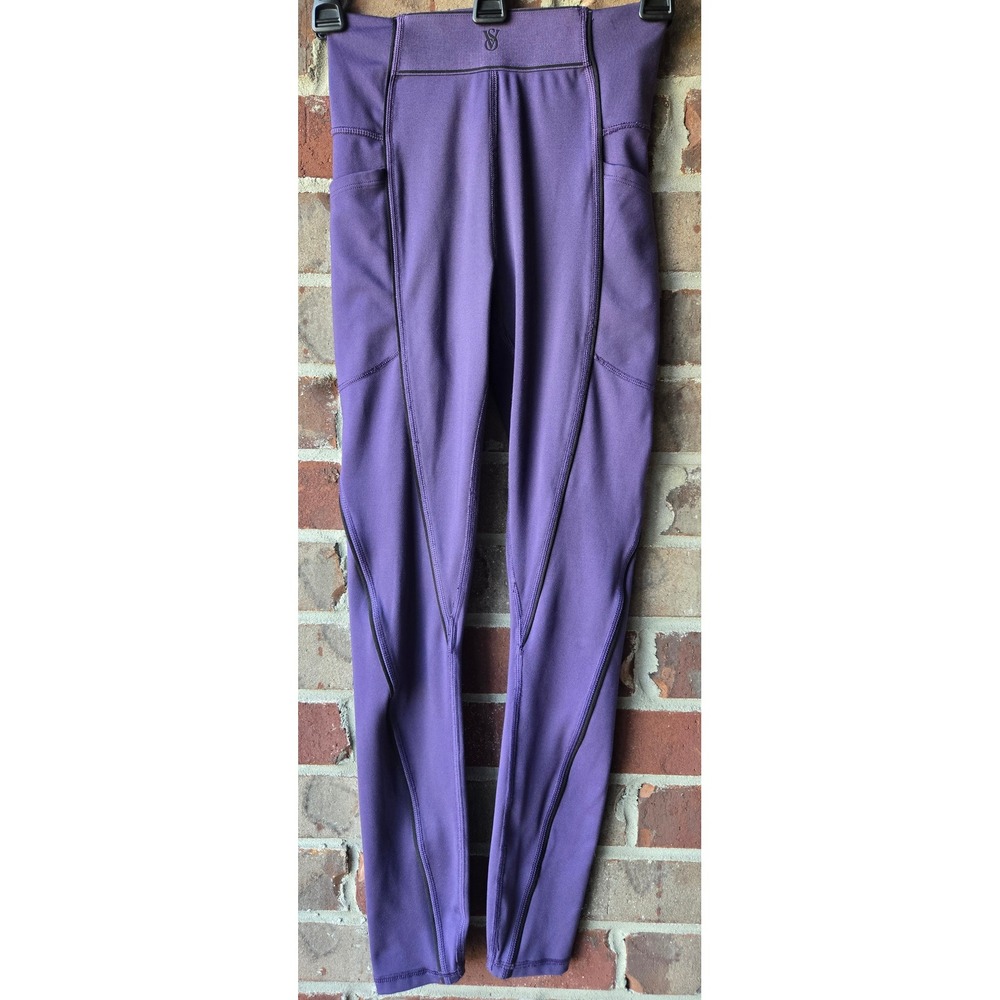 Victorias Secret Purple High Waisted Leggings with Pockets XS Regular 521307